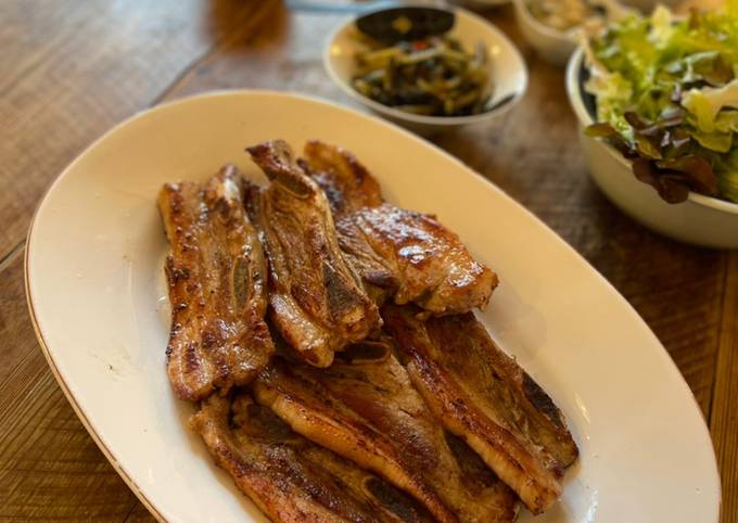 Step-by-Step Guide to Prepare Ultimate Grilled Pork belly - Korean samgyeopsal style
