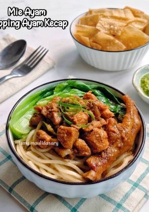 Foto resep Mie Ayam Topping Ayam Kecap