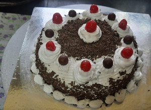 A picture of Chocolate Black forest cake.