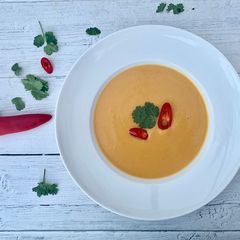 A picture of Thai Butternut Squash soup.