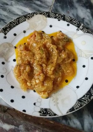 A picture of Kado ki sabzi homemade👌.