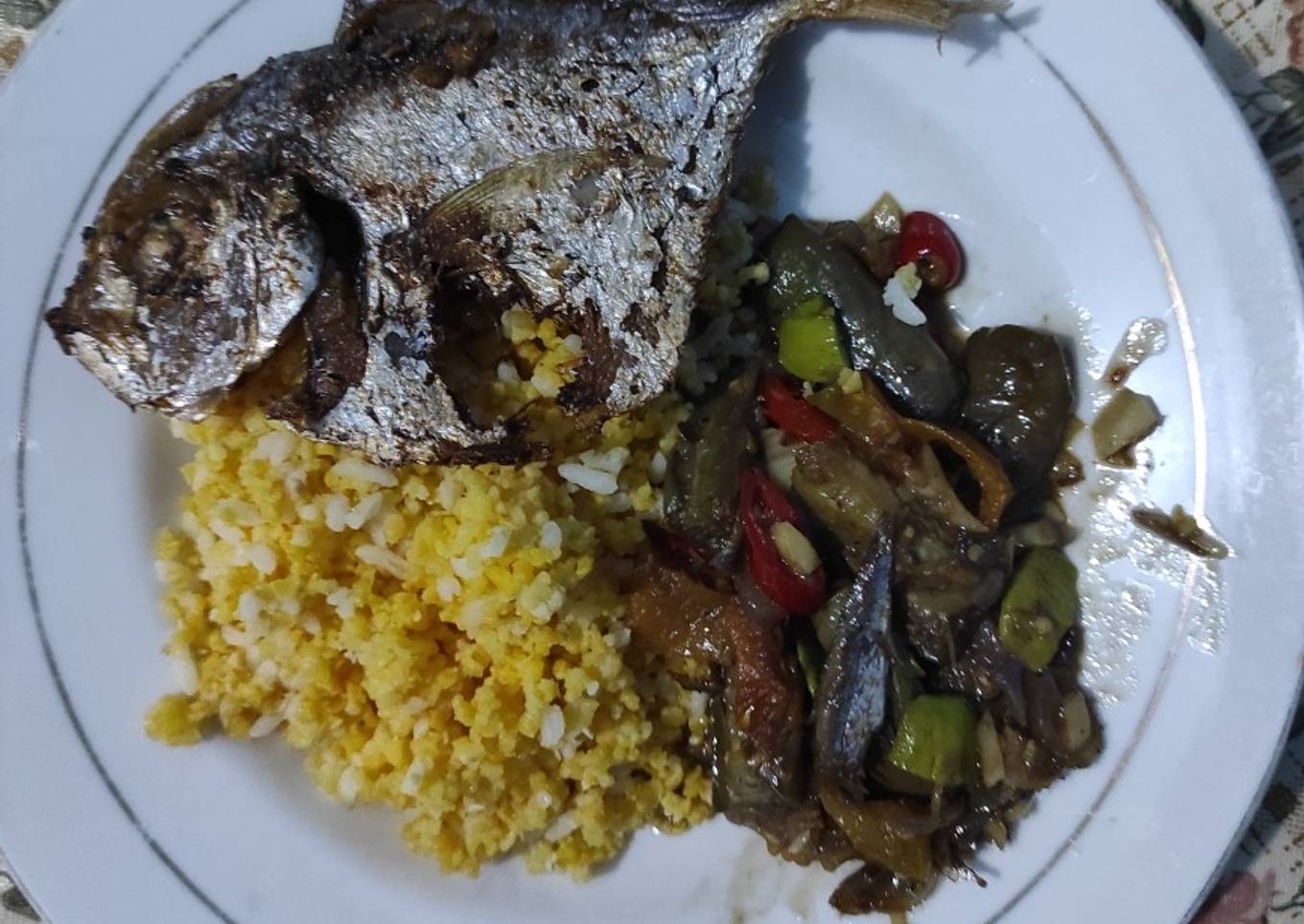 Sambal terong ikan asin