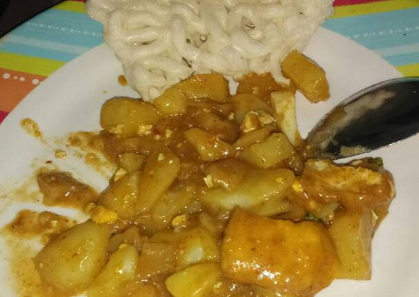 Kentang Bumbu Rendang Rice Cooker (ala anak kosan)