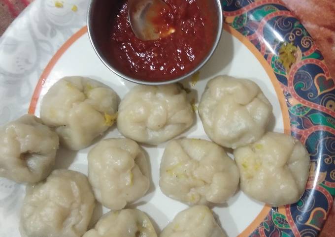 Homemade veg momos