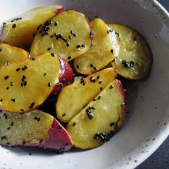 A picture of Fried & Glazed Japanese Sweet Potato.