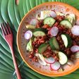 Salad Thịt Băm Rang Tương Cà