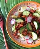 Salad Thịt Băm Rang Tương Cà