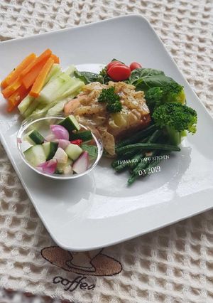 Foto resep Salmon saus bawang bombay