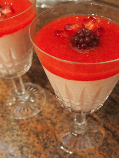 Una foto de Mousse de fresa