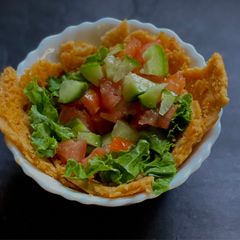 A picture of Sattu Chilla Salad bowl.