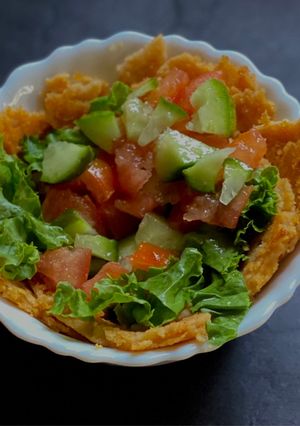 A picture of Sattu Chilla Salad bowl.