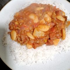 Spanish beef casserole A picture of Spanish beef casserole.