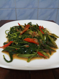 Foto resep Tumis kangkung Pedas