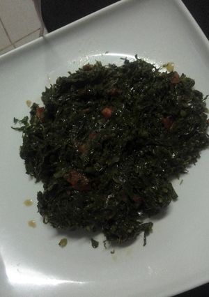 A picture of Fried Kales.