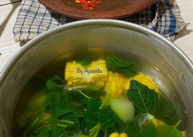 Resep Sayur Bening Bayam Labu Dan Jagung Manis Oleh Ayu Widia Cookpad