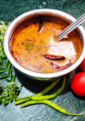 A picture of Tomato papu/dal.
