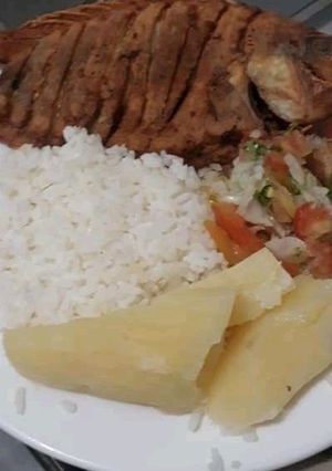 Una foto de Rico pescado frito