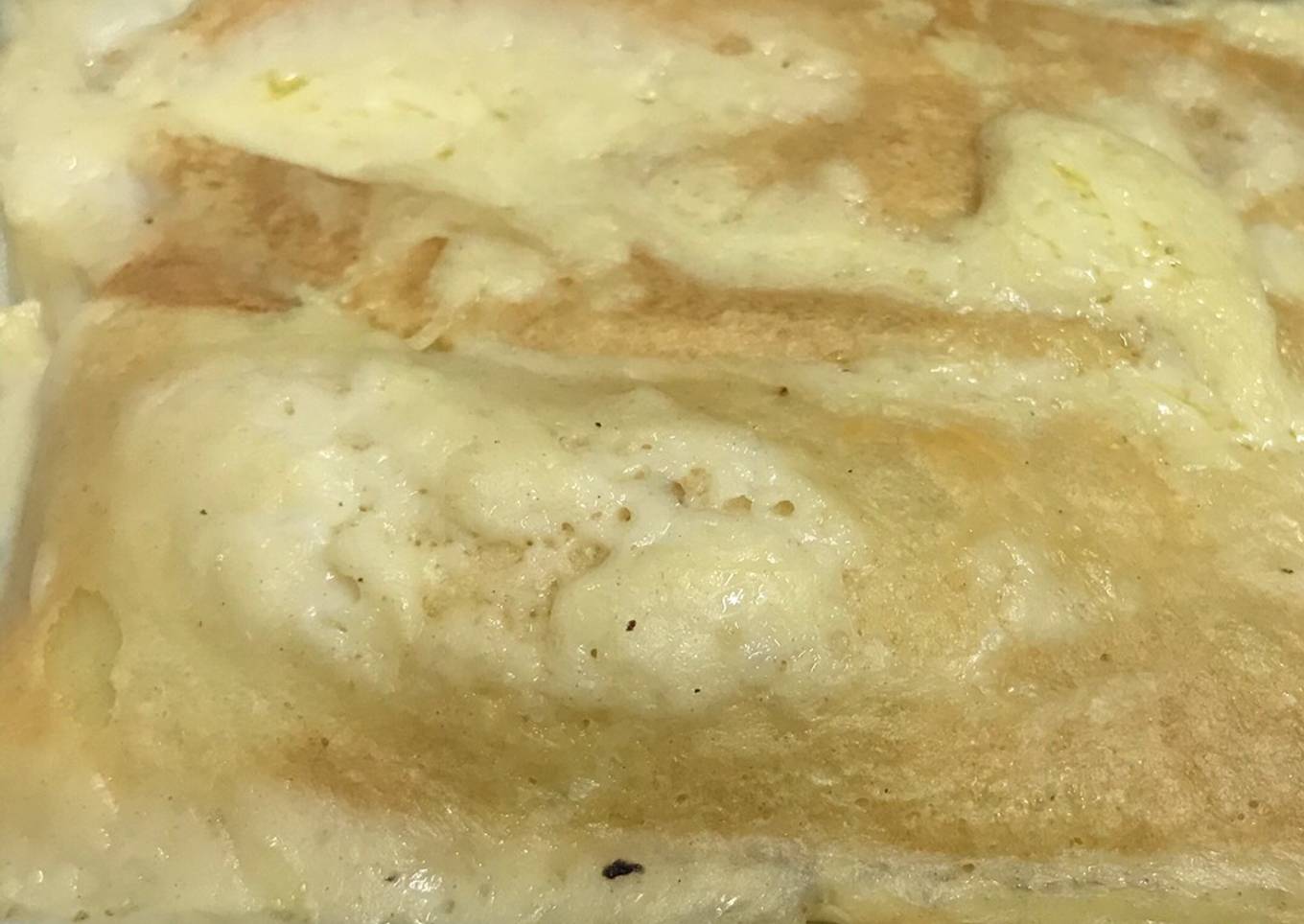 Crepes de pollo y champiñones