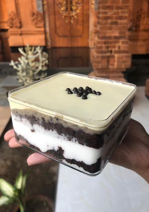 Foto resep White chocolate n cookies dessert box