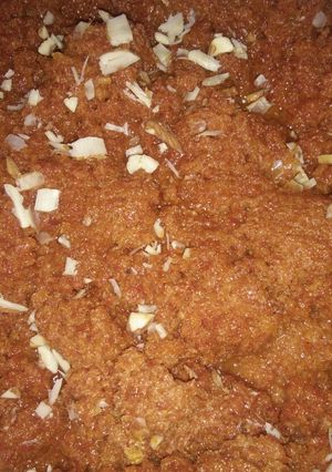 A picture of Gajar ka halwa.
