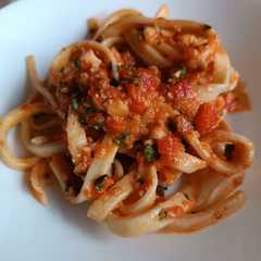 Tagliatelle con pesto alla trapanese-レシピのメイン写真
