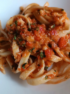 Foto di Tagliatelle con pesto alla trapanese