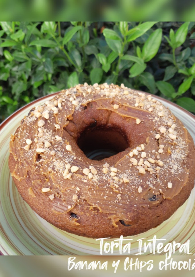 Una foto de Torta Integral Saludable BANANAS Y CHIPS DE CHOCOLATE