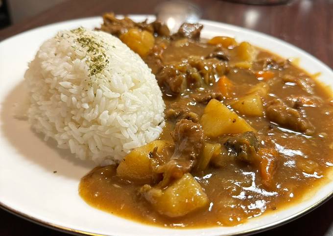 Japanese Beef Curry Rice Recipe By Taz Chuck Cookpad