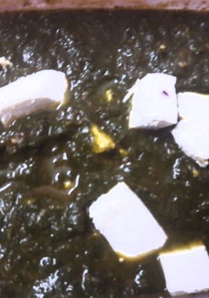 A picture of Palak Paneer.