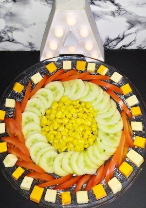 Une photo de Salade concombre/tomate