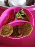 Tortillas de lenteja, zanahoria y avena versión bebe