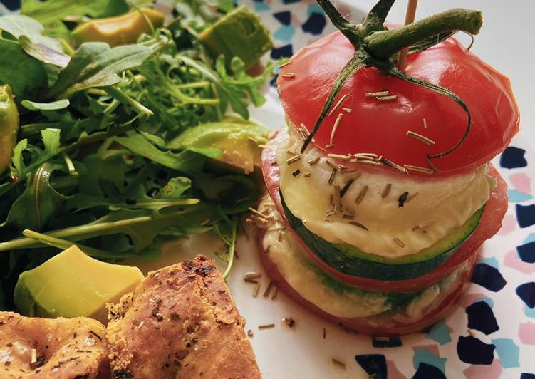 Comment Cuisiner Millefeuille tomate, courgette &amp; chevre 🍅
