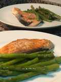 Cena lista en 10 minutos! salmón a la plancha con espárragos trigueros