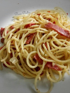 Foto resep Spaghetti Aglio Olio with Smoked Beef