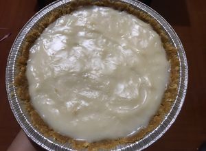 Una foto de Pay de leche (o crema) sabor coco