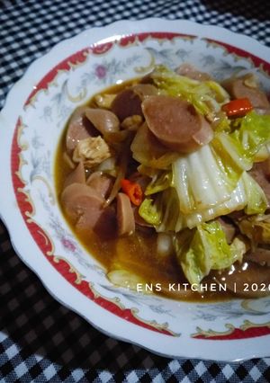 Foto resep Tumis Sawi Putih dengan Sosis dan Ayam