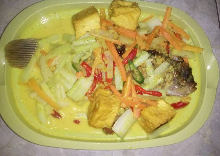 Resep Gurame tahu acar kuning, Enak