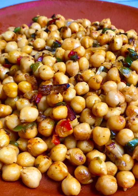 Una foto de Garbanzos fritos