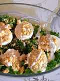 Huevos rellenos con aguacate y kale 😜😋