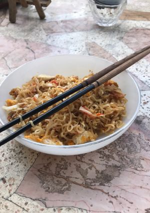 รูปของ มาม่าหมูสับผัดไข่