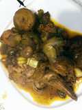 Conejo con verduras y vermut rojo