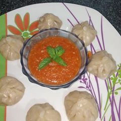 A picture of Vegetable momos.