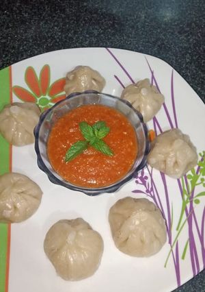 A picture of Vegetable momos.