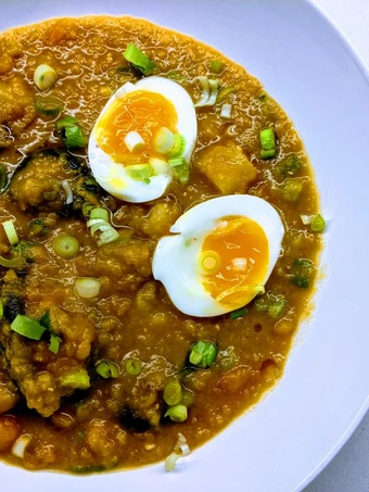 Easy Steps to Make Recipes Slow Cooker Miso Red Lentil 'Congee' the Delicious Perfect.