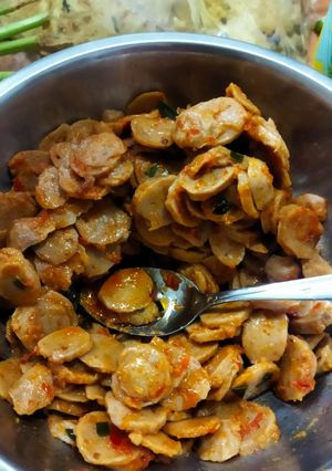 Foto resep Baso pedas daun jeruk isian cireng
