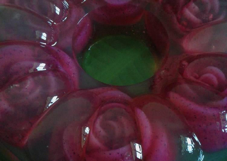 Resep Puding Kaca Buah Naga Anti Gagal