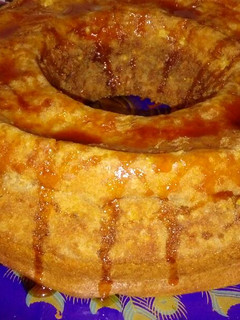 Una foto de Bizcoflan de turrón y chocolate