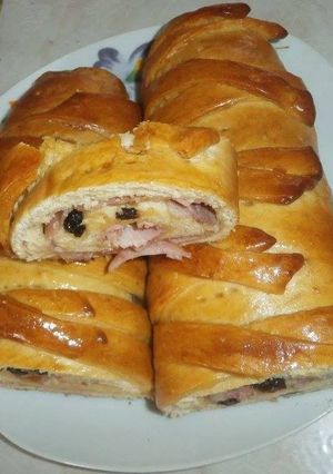 Una foto de Pan de jamón