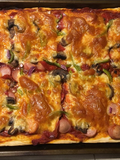 Una foto de Pizza casera