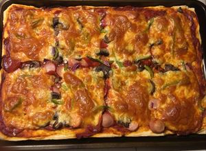 Una foto de Pizza casera